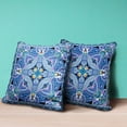 thumbnail image 2 of Amrita Sen Designs Amrita Sen Lotus Garden Indoor Outdoor Pillow Zip 18" x 18", 2 of 4