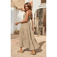 thumbnail image 5 of PRETTYGARDEN Women's Summer Maxi Dress Casual Boho Sleeveless Spaghetti Strap Smocked Tiered Long Beach Sundresses, 5 of 7