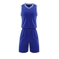 thumbnail image 2 of Quaouag Boys Basketball Jersey and Short Set Outfit 2 Piece Team Uniform with Pockets, 2 of 6