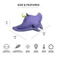 thumbnail image 4 of Big Joe Pool Petz Large Manta Ray Animal Pool Toy Float, Manta Ray Shape Mesh, Quick Draining Fabric, 3.5 feet, 4 of 9