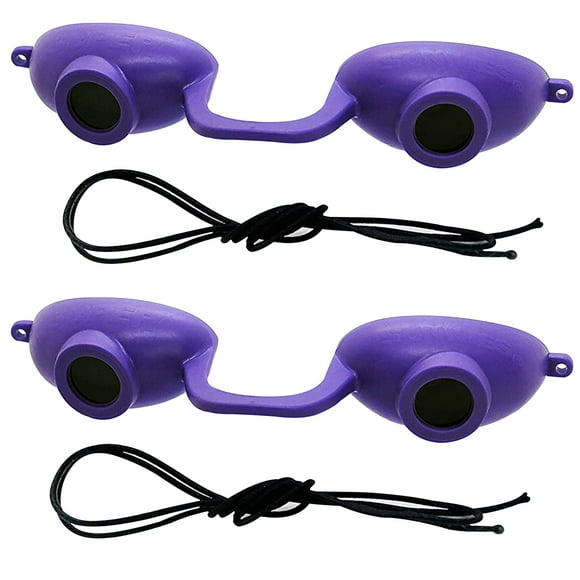 EVO FLEX Flexible Tanning Bed Goggles Eye Protection UV Glasses 2 Pack - Purple