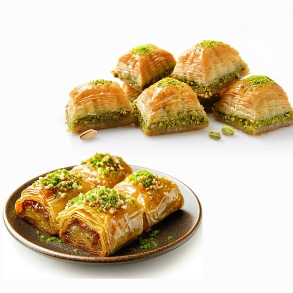 Andy Anand Luxury Sugar Free Baklava: 26 Pcs, Delectable Nutty Layers, Unbelievably Delicious Turkish Baklava Treats & Snacks. Diabetic Friendly Baklava. 8.8 Oz