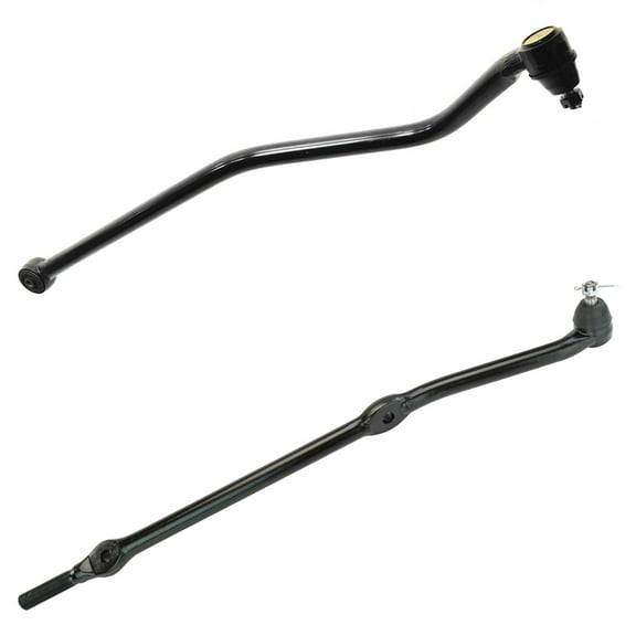 TRQ Front 2pc Suspension Kit Track Bar Tie Rod Drag Link for 97-06 Jeep Wrangler PSA59954 Fits select: 1997-2006 JEEP WRANGLER / TJ