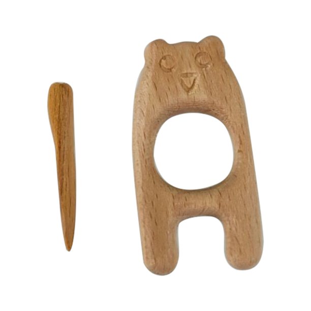 XWSHYW Broches Broche con Diseño de Madera, Broche Pequeño de Madera Bonito y Único, Adecuado para Chal, Bufanda, Suéter, Jersey