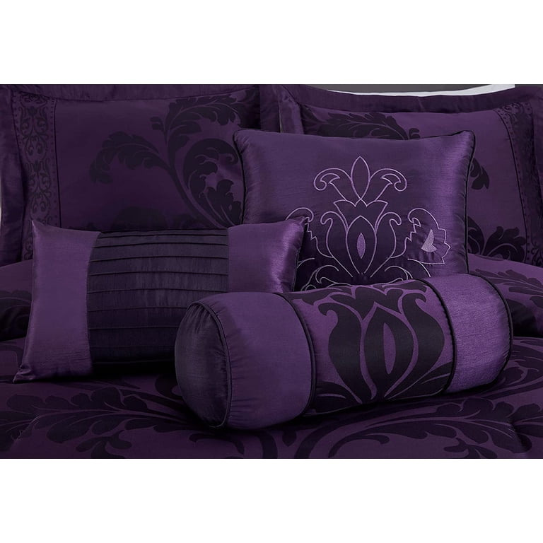 Chezmoi Collection Royal Luxury Jacquard Floral Comforter Set