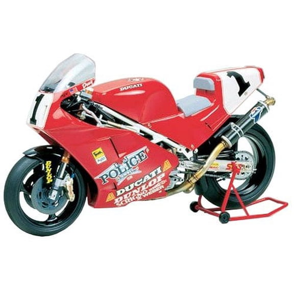 Model Kit Ducati 888 Superbike Racer Motorcycle 1/12 Scale Model by Tamiya