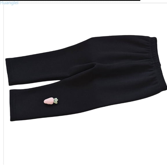 Huanglei Girls Thermal Leggings Girls Lined Leggings Warm Winter Pattern Children Winter Thick Warm Trousers For Toddlers Girls Casual Pants