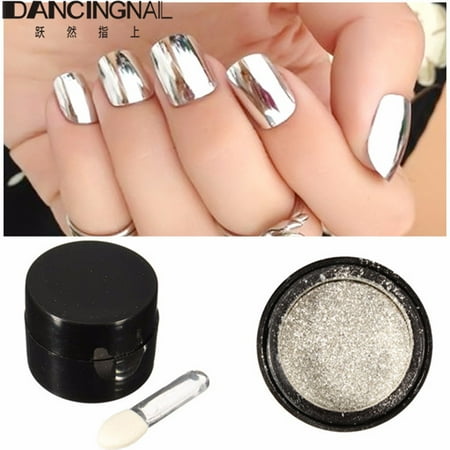 5g Silver Mirror Effect Powder Metallic Nail Glitter Shining Dust 5g Silver Mirror Effect Powder Metallic Nail Glitter Shining Dust Chrome Pigment