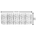 thumbnail image 2 of Floral Microwave Oven Cover, Vertically Arranged Streaks with Abstract Delicate Flowers Drawn by Hand, Water Resistant Organizer with Pockets for Kitchen, 36" x 12", Charcoal Grey White, by Ambesonne, 2 of 4