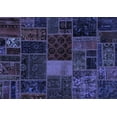 thumbnail image 1 of Ahgly Company Machine Washable Indoor Rectangle Oriental Blue Modern Area Rugs, 2' x 5', 1 of 4