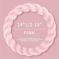Luxury Fluffy Winter Car Steering Wheel Cover for Women Soft Warm Plush Cute Auto Accessories for Vehicle, Sedan, Universal, Fuzzy, Anti Slip, Black, Standard Size, 14.75-15.15 Inch