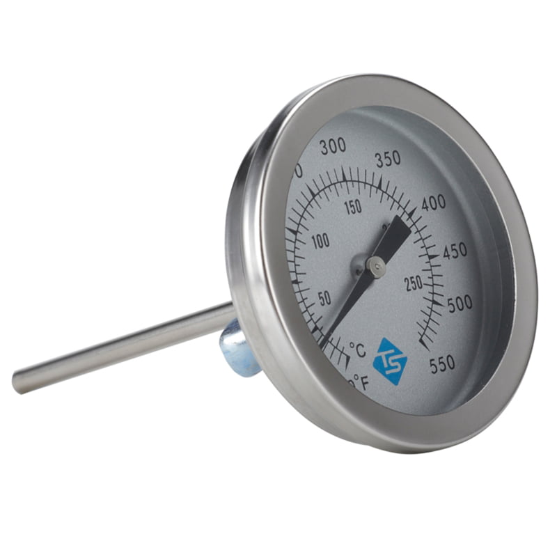 Barbecue BBQ Smoker Grill Thermometer Temperature Gauge 300℃ 304 Stainless Steel 