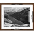 thumbnail image 5 of Art.com Close In View Dark Shadowed Hills In Fgnd Mts In Bkgd Long's Peak Rocky Mt NP Colorado 1933-1942 Art Print by Ansel Adams, Brown Frame Wall Art, 21" x 17", 5 of 5