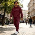 thumbnail image 4 of Fabrcox M-5XL Mens Two Piece Sweatsuit Fleece Sweatpants and Hoodie Set for Men Causal Athletic Gym Sweatshirt Joggers Mens Track Suit Set XXXL, 4 of 7