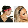 thumbnail image 5 of Opolski Fashion Women Girl Double Band Anti-Slip Sports Yoga Elastic Headband Hairband, 5 of 8