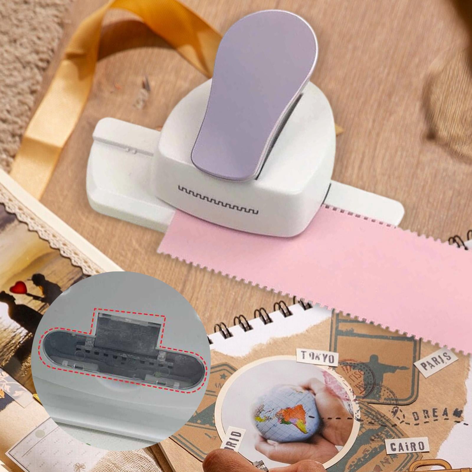 HOMYL Creative Border Punch Office Craft Punch Scrapbook Edge Embossing Punch DIY Card Gray