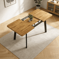thumbnail image 5 of 47.4" -63.2" Extendable Dining Room Table,Modern MDF Dining Table for 4-6,Space Saving Dining Room Table Compact for Living Room, Apartment, 5 of 7