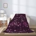 thumbnail image 2 of Sikiie Snowflakes and Hearts Cozy Flannel Fleece Throw Blanket: Lightweight & Thick for All Seasons - Perfect for Women, Men, & Kids"60"x50", 2 of 6