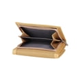 thumbnail image 4 of ITFABS Men 3-Fold Coin Purse, Canvas Wallet, Solid Color Fashion Slim Portable Card Pack, 4 of 9