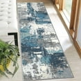 thumbnail image 5 of 2x6 FT Kitchen Runner Rugs Non Skid Washable, Faux Wool Rug Runners for Hallways Bathroom Carpet Runner, Soft Indoor Modern Floor Rug for Entryway Laundry Room, 5 of 11