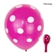 thumbnail image 4 of Paquete de 100 globos de lunares Advancent Globo de punto de onda rosa rojo/punto blanco, 4 of 6
