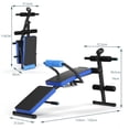 thumbnail image 3 of Costway Banco de Pesas Regulable para Entrenamiento Total para Casa Gimnasio y Oficina Azul 133-135 x 57,5 x 59,5-74 cm Costway, 3 of 10