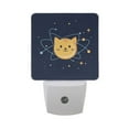 thumbnail image 6 of Yayeee LED Night Light for The Home Plug in With Light Sensors 2 Pack, Orange Cat Planet, 6 of 6