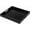 Black With Handle, variant on Large Glossy White Acrylic Serving Tray (18×14 Inches) with Cut Out Handles Spill Proof Acrylic Decorative Tray Organiser for Ottoman Coffee Table Countertop