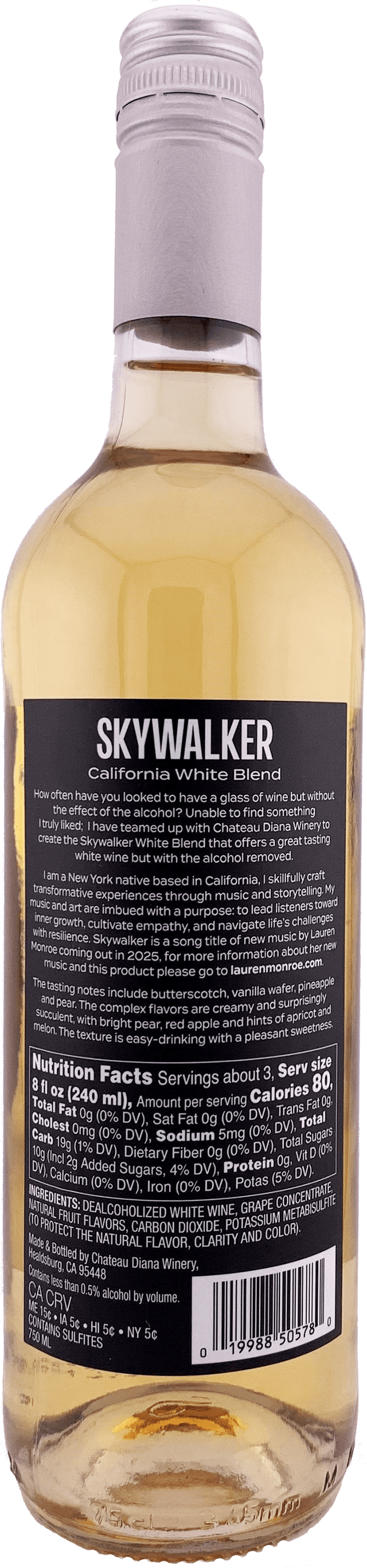 7:45 and Skywalker Alcohol-Removed Wine - 15 Pack