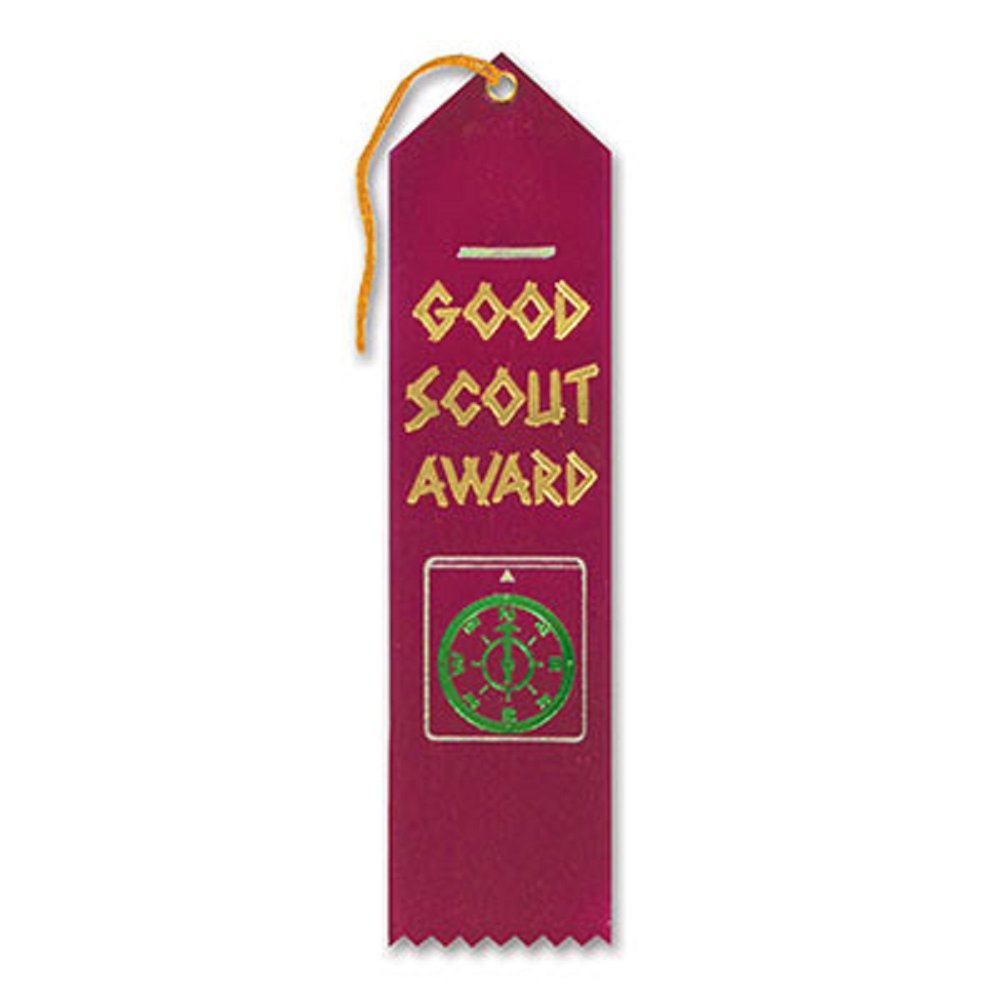 Pack of 6 Burgundy "Good Scout Award" School Award Ribbon Bookmarks 8