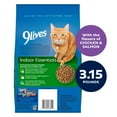 thumbnail image 5 of (4 pack) 9Lives Indoor Essentials Dry Cat Food for Adult Cats with Chicken & Salmon Flavors, 3.15 lb. Bag, 5 of 12