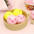 thumbnail image 4 of Lindo bollo de peluche al vapor, cerdo rosa, patito amarillo, bollo de peluche al vapor, viene con vaporera, 4 of 5