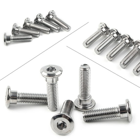 BFY 5pcs M8x30mm x 1.25 Steel Bolts Ti Hex Socket Disc Brake Rotor Screws Fasteners for Kawasaki Ninja 300 Versys 1000 2012+