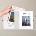 thumbnail image 3 of Cutora 2PACK Acrylic Brochure Holder Wall Mount Clear Hanging Magazine Rack Bookshelf Comic Display Stand Floating Storage Organizer for Living Room, Office, Waitting Room, 3 of 6