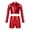 Red, variant on YiZYiF Kids Girls Glossy Metallic Jazz Hip Hop Dance Outfit Long Sleeve Sequins Crop Top with Dance Shorts Activewear Pink 12