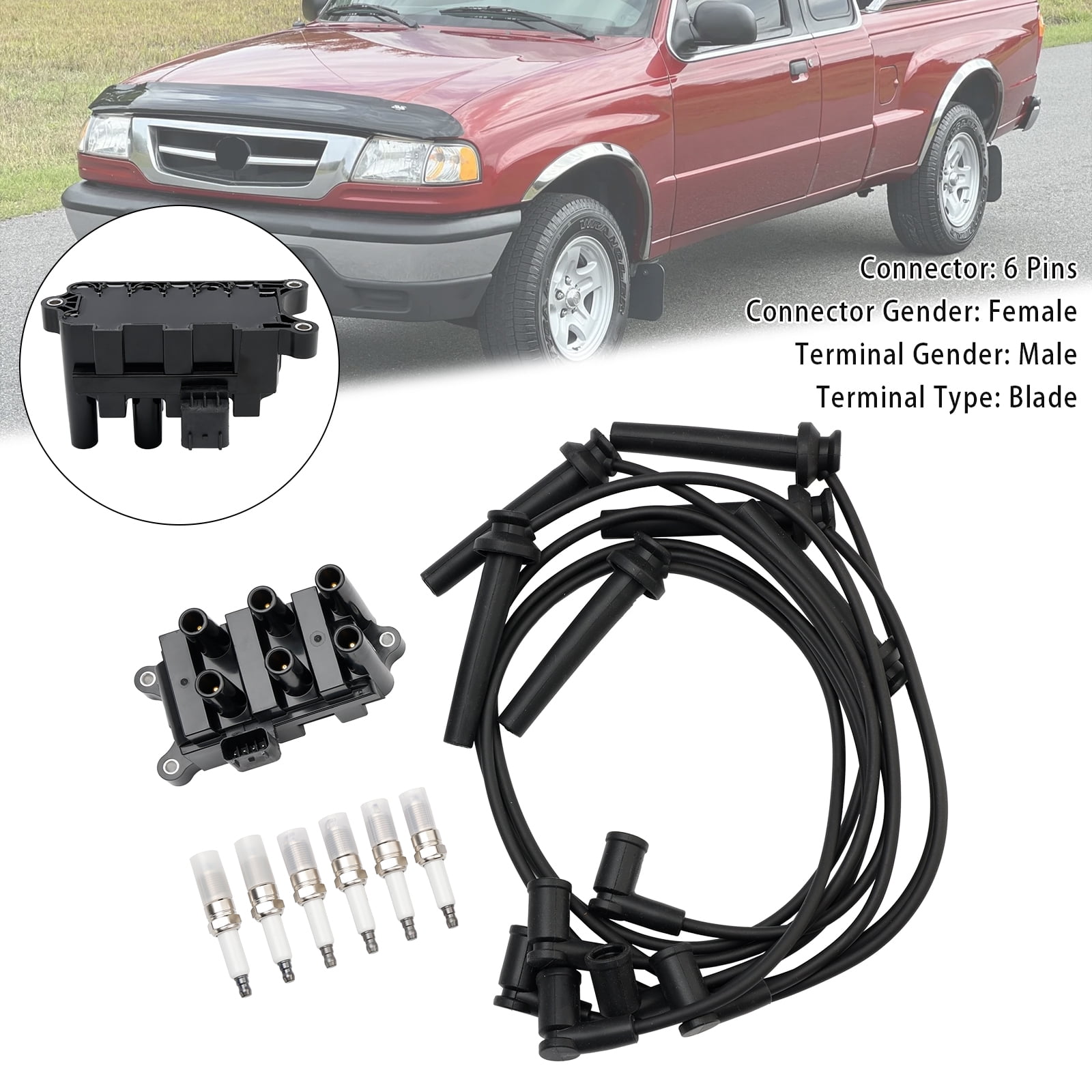 Motorcraft DG508 Ignition Coil With Boot - For Ford/Lincoln/Mercury 4.6L, 5.4L, 6.8L V8/V10