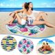 thumbnail image 1 of Xihbxyly Toalla de Playa Redonda de Microfibra, Diseño Colorido, Ligera, Resistente a La Arena, de Secado Rápido, Versátil, Ideal para Picnic, Yoga, 152 Cm, Ideal para Todas Las Edades., 1 of 6