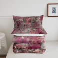thumbnail image 5 of Homewish Pink Tie Dye Twin Comforter Sets,Vintage Abstract Artwork Bedding Set,Reversible,2pcs,1 Comforter and 1 Pillowcase, 5 of 7