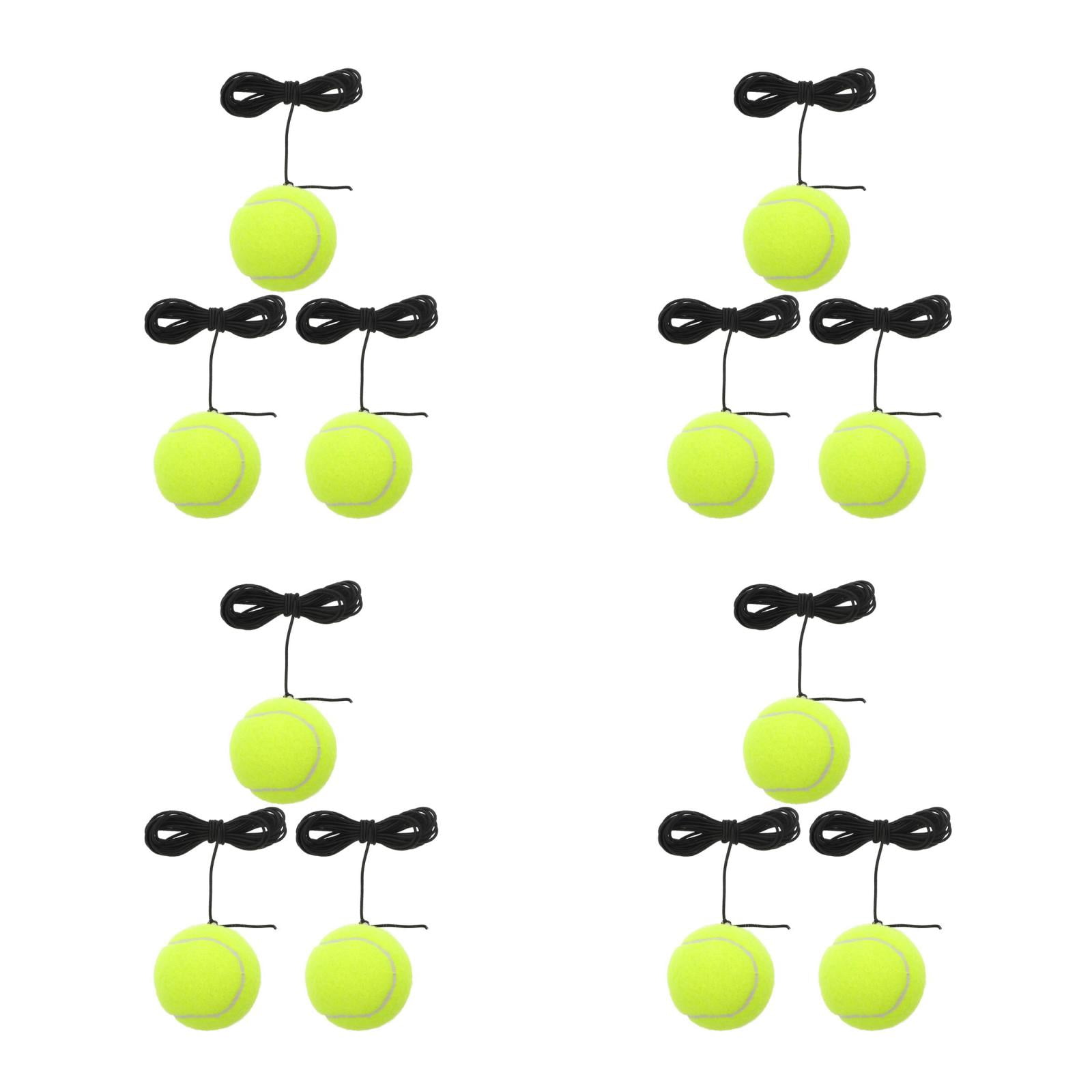 Raindrops 12 Pcs Trainer Rebound Balls with String Training Tool Portable Tennis Training Balls for Beginners Tennis Practice Equipment