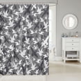 thumbnail image 2 of Manfei Rustic Jungle Duck Shower Curtain 72Wx84L, Old Fashion Camo Bathroom Shower Curtain, Light Gray, 2 of 5