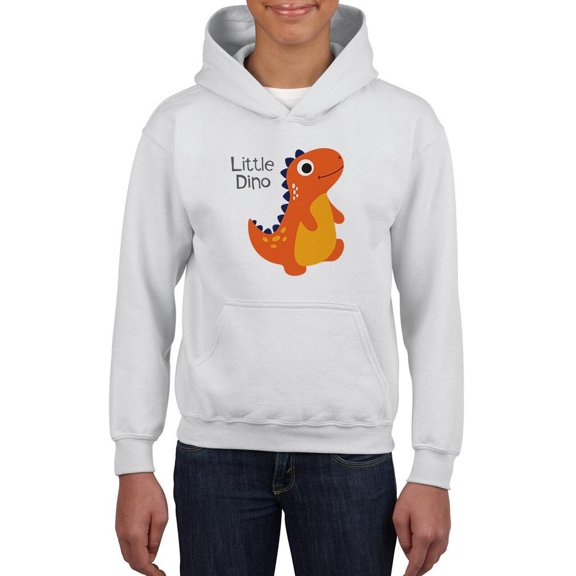 Little Red Dino Waddles Hoodie Juniors -Image by Shutterstock, Large