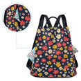 thumbnail image 5 of FORMRS Women's Travel Backpack Purse Anti-Theft Hidden Pockets Casual Shoulder Bag, Small Colorful Flower, 5 of 7