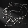 thumbnail image 5 of Cadena para la cabeza con diamantes de imitación, joyería, diadema de novia de cristal, diadema para la frente, 5 of 5