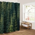 thumbnail image 5 of Green Forest Bathroom Curtain 78 Inch Shower Curtain with Hooks, Pine Tree Summer Botanical Modern Art Waterproof Polyester Bath Curtain Washable Bathtub Curtain 54''x 78'', 5 of 6