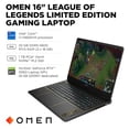 thumbnail image 3 of HP OMEN - League of Legends Ltd Ed 16" 2K Gaming Laptop - Intel Core i7 14650HX - 32GB Memory - NVIDIA GeForce RTX 5060 - 1TB SSD - Shadow Black, 3 of 5