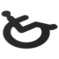 thumbnail image 4 of MOVTOTOP Panneau de Toilette pour Fauteuil Roulant Handicapé Panneau de Guide pour Toilettes pour Fauteuil Roulant Handicapé, 4 of 7