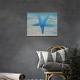 thumbnail image 5 of Nautical Starfish Wall Art Vintage Beach Ocean Starfish Pictures Wall Decor Coastal Painting Sea Life Canvas Print Framed Modern Home Artwork For Bathroom Living Room Bedroom Office 16"x12", 5 of 6