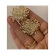thumbnail image 5 of Pendientes de tuerca con textura trenzada de diseño, hipoalergénicos, elementos únicos, pendientes, regalos de joyería para mujeres y niñas, oro Sincero Electrónica, 5 of 5