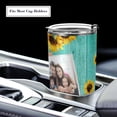 thumbnail image 4 of Personalized Sunflower Coffee Tumbler with Picture Custom Photo Tumbler Cup with Lid and Straw 20oz Gifts Insulated Stainless Steel Travel Coffee Mug for Women, 4 of 5