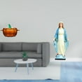 thumbnail image 2 of Plato de dulces de vidrio, tazón con forma de calabaza con tapa, tarro de , figura de María, estatua religiosa de Jesús, adorno arte, 2 of 8